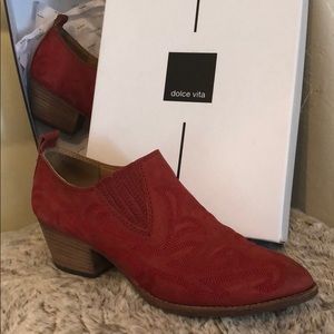 Dolce Vita Samson Booties - Red